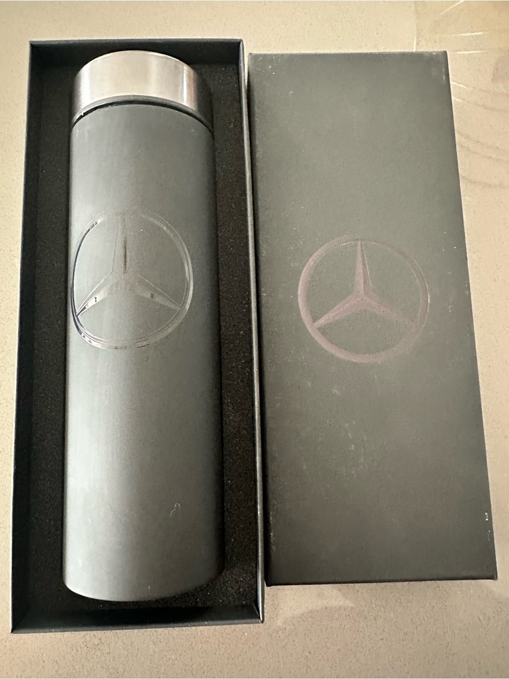 Black Stainless Steel Travel Thermos
